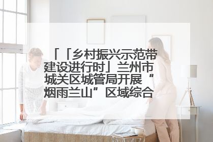 「乡村振兴示范带建设进行时」兰州市城关区城管局开展“烟雨兰山”区域综合整治专项行动