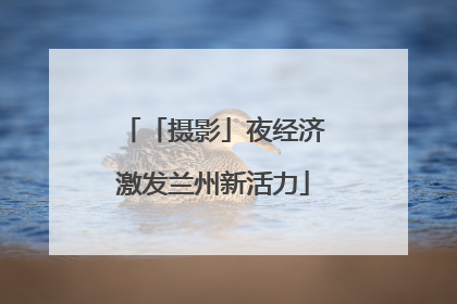 「摄影」夜经济激发兰州新活力