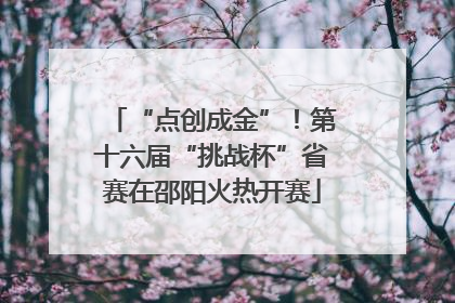“点创成金”！第十六届“挑战杯”省赛在邵阳火热开赛