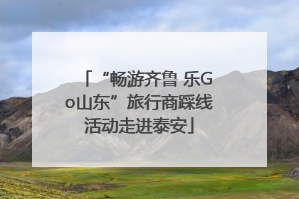 “畅游齐鲁 乐Go山东”旅行商踩线活动走进泰安