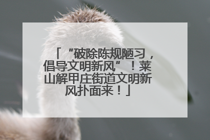 “破除陈规陋习，倡导文明新风”！莱山解甲庄街道文明新风扑面来！