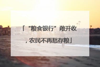 “粮食银行”敞开收，农民不再愁存粮