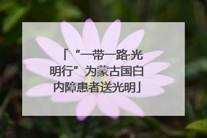 “一带一路·光明行”为蒙古国白内障患者送光明