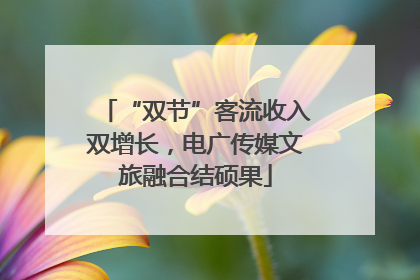 “双节”客流收入双增长，电广传媒文旅融合结硕果