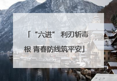 “六进” 利刃斩毒根 青春防线筑平安