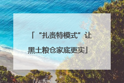 “扎赉特模式”让黑土粮仓家底更实