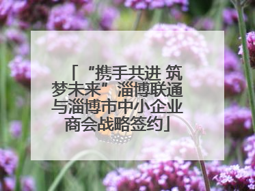 “携手共进 筑梦未来”淄博联通与淄博市中小企业商会战略签约