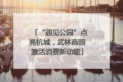 “遇见公园”点亮杭城，武林商圈激活消费新动能