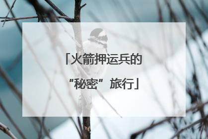 火箭押运兵的“秘密”旅行