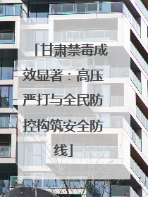 甘肃禁毒成效显著：高压严打与全民防控构筑安全防线
