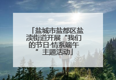 盐城市盐都区盐渎街道开展“我们的节日·情系端午”主题活动