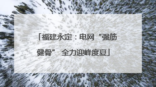 福建永定：电网“强筋健骨” 全力迎峰度夏
