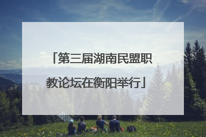 第三届湖南民盟职教论坛在衡阳举行
