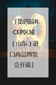 第四届RCEP区域（山东）进口商品博览会开幕