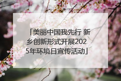 美丽中国我先行 新乡创新形式开展2025年环境日宣传活动
