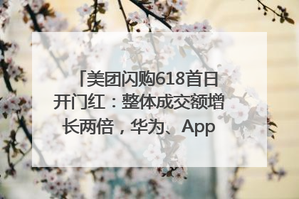 美团闪购618首日开门红：整体成交额增长两倍，华为、Apple、沃尔玛等近800个品牌翻倍增长