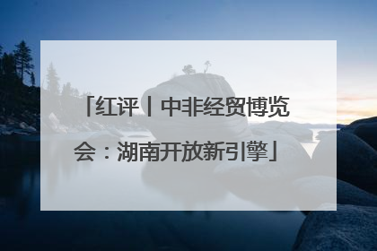 红评丨中非经贸博览会：湖南开放新引擎