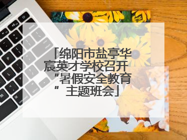 绵阳市盐亭华宸英才学校召开“暑假安全教育”主题班会