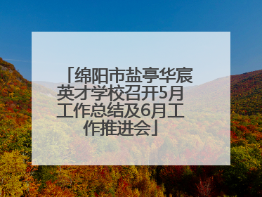 绵阳市盐亭华宸英才学校召开5月工作总结及6月工作推进会