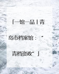 一馆一品丨青岛市档案馆：“青档资政”
