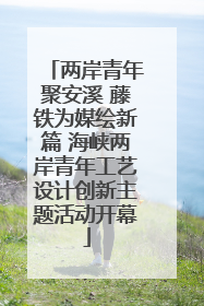 两岸青年聚安溪 藤铁为媒绘新篇 海峡两岸青年工艺设计创新主题活动开幕