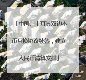 中国、土耳其双边本币互换协议续签，建立人民币清算安排