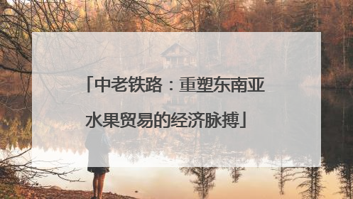 中老铁路：重塑东南亚水果贸易的经济脉搏