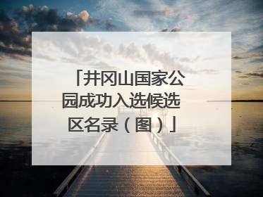 井冈山国家公园成功入选候选区名录（图）