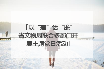 以“莲”话“廉” 省文物局联合多部门开展主题党日活动