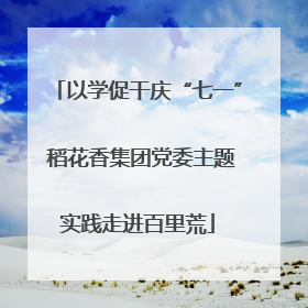 以学促干庆“七一” 稻花香集团党委主题实践走进百里荒