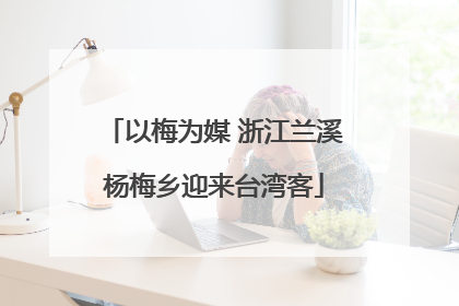 以梅为媒 浙江兰溪杨梅乡迎来台湾客
