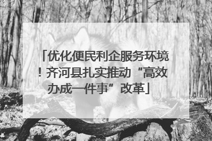优化便民利企服务环境！齐河县扎实推动“高效办成一件事”改革