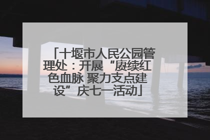 十堰市人民公园管理处：开展“赓续红色血脉 聚力支点建设”庆七一活动