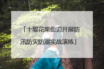 十堰花果街道开展防汛防灾防溺实战演练