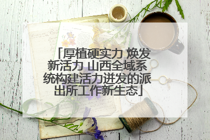厚植硬实力 焕发新活力 山西全域系统构建活力迸发的派出所工作新生态