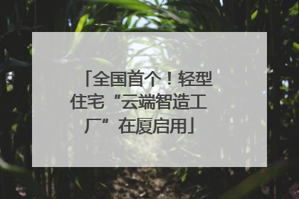全国首个！轻型住宅“云端智造工厂”在厦启用