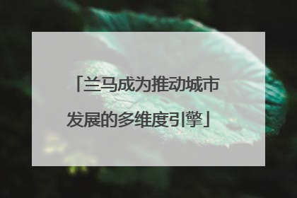 兰马成为推动城市发展的多维度引擎
