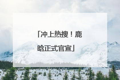 冲上热搜！鹿晗正式官宣