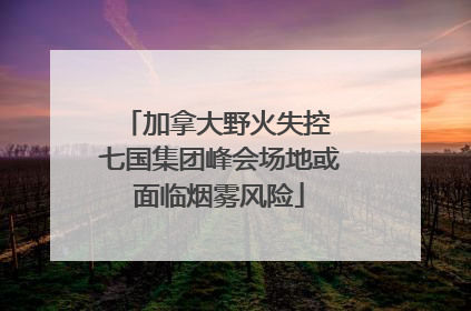 加拿大野火失控 七国集团峰会场地或面临烟雾风险