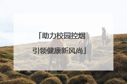 助力校园控烟 引领健康新风尚