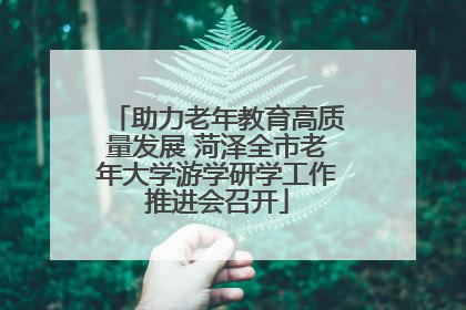 助力老年教育高质量发展 菏泽全市老年大学游学研学工作推进会召开