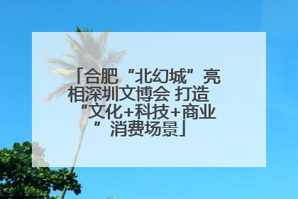 合肥“北幻城”亮相深圳文博会 打造“文化+科技+商业”消费场景
