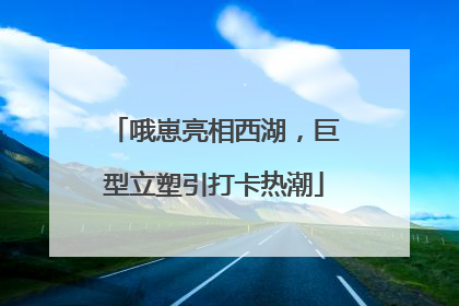 哦崽亮相西湖，巨型立塑引打卡热潮