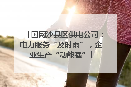 国网沙县区供电公司：电力服务“及时雨”，企业生产“动能强”