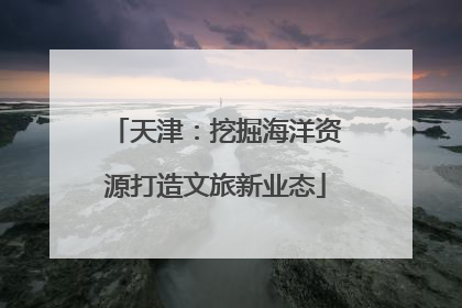 天津：挖掘海洋资源打造文旅新业态