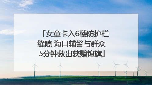 女童卡入6楼防护栏缝隙 海口辅警与群众5分钟救出获赠锦旗