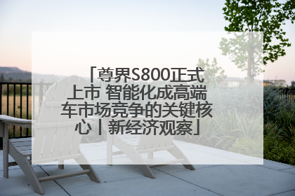 尊界S800正式上市 智能化成高端车市场竞争的关键核心丨新经济观察