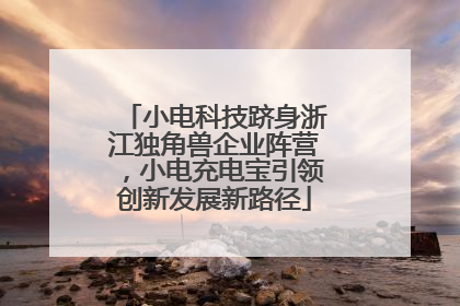 小电科技跻身浙江独角兽企业阵营，小电充电宝引领创新发展新路径