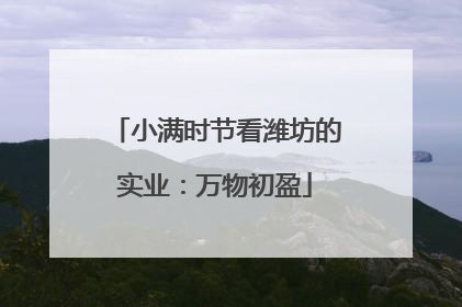 小满时节看潍坊的实业：万物初盈