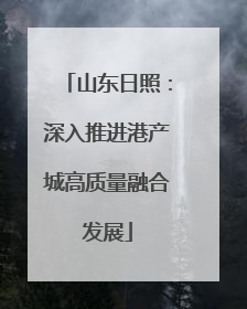山东日照：深入推进港产城高质量融合发展